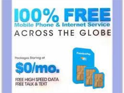 FreedomPop is the first provider of free cellular telephone service.