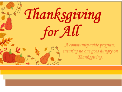 The Downtown Evening Soup Kitchen Thanksgiving For All Program