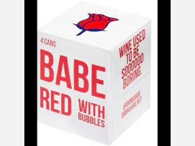 Babe Red With Bubbles