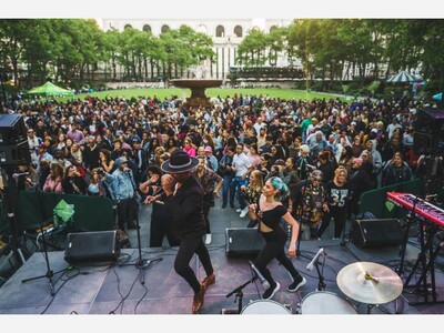 Bryant Park Dance Party 10th Anniversary Opening Night May 1st.