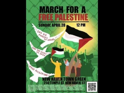 A March for a Free Palestine on the New Haven Green