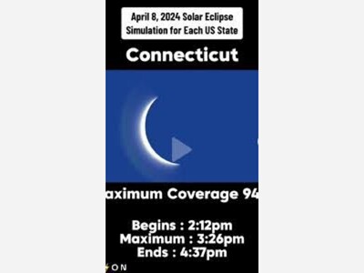 Hamdenites will be able to see a partial solar eclipse in April 2024.