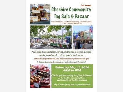 A community bazaar and tag sale in Cheshire.