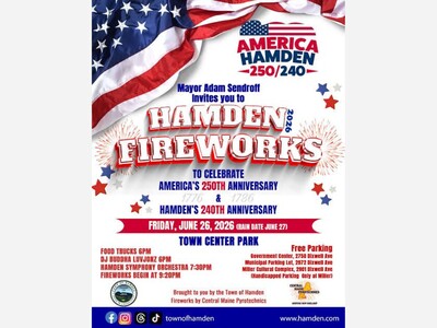 All are welcome at tonight’s Town of Hamden Independence Day celebration 2026.