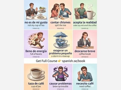 Master Spanish through Phrase Café’s weekly email learning method. 