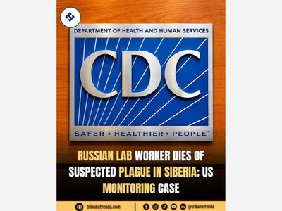 Suspected fatal pneumonic plague case in Russia.